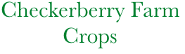           Checkerberry Farm          
                     Crops
