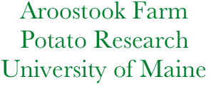    Aroostook Farm
   Potato Research
University of Maine
